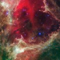 Infrared portrait of the W5 star-forming region is from NASA's Spitzer Space Telescope