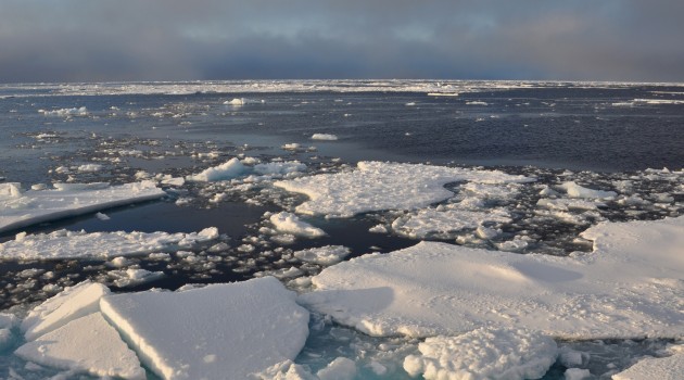 As Arctic sea ice melts, new sea routes are connecting the Atlantic and Pacific Oceans for the first time in 2 million years. (Patrick Kelley/U.S. Coast Guard)