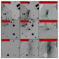 Image left: Three light echoes from the  Cassiopeia A supernova are shown here in three rows. For each row, the left panel is a reference image while the middle panel shows the same field of view at a later time. Right panels show the difference between the two previous shots, highlighting the (changing) light echo. The position and size of the spectroscopy slit is indicated by the rectangular overlay. For all images, north is up and east is to the left.