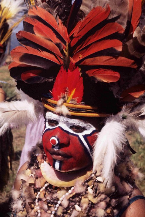 Chimbu lady dancer, New Guinea. (Photo: Bruce Beehler)